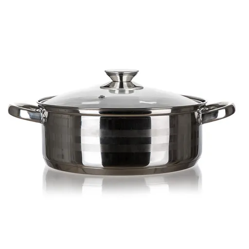 Hrnec nerezový se skleněnou poklicí Living 3,9 l