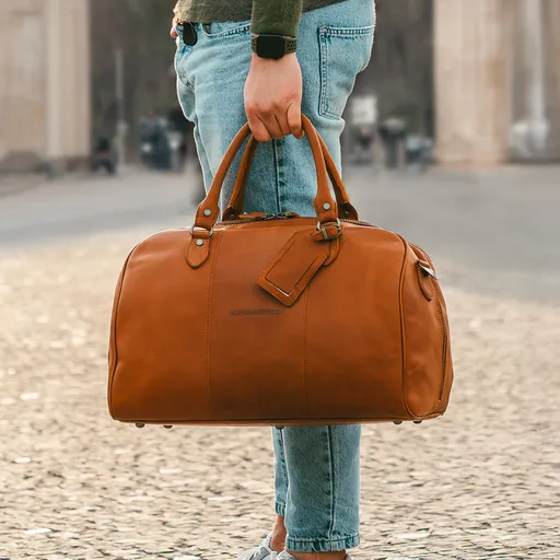 Pánská kožená cestovní taška The Chesterfield Brand Liam - koňak