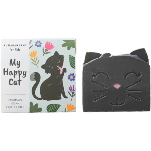 Almara Soap My Happy Cat ručně vyráběné mýdlo s vůní broskve pro děti 100 g