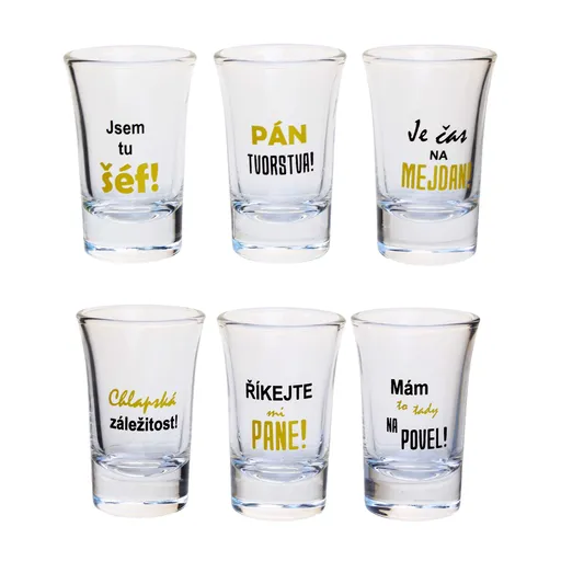 Dárková sada panáků 6x40ml TORO chlapská záležitost