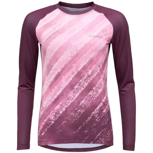 Klimatex ANNEKO Dámské MTB triko s dlouhým rukávem, vínová, velikost