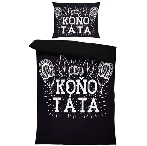 Povlečení Koňo – táta (Rozměr : 1x140/220 + 1x90/70)