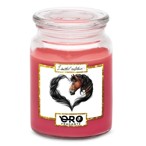Svíčka Horse heart brown (Vůně svíčky: Višně v čokoládě)