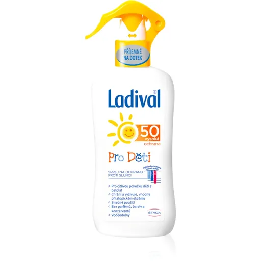 Ladival Pro Děti dětský sprej na opalování SPF 50 200 ml