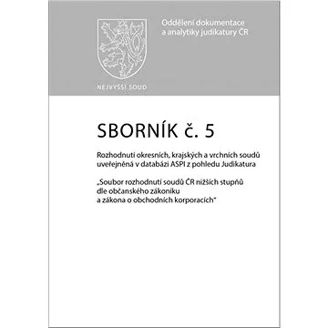 Sborník č. 5 Závazky z právních jednání přenechání věci k užití jinému (978-80-7552-804-9)