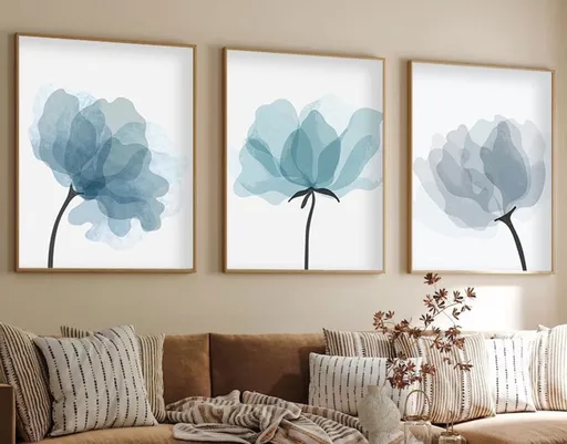 Dekorativní rámovaný obraz z MDF (3 kusy) Huhu206 - 50 x 70