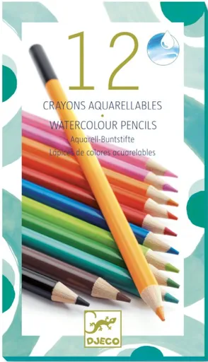 12 akvarelových pastelek