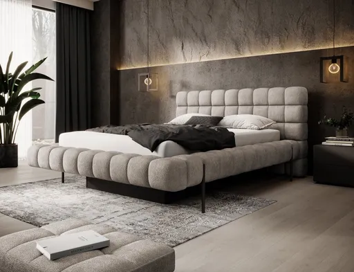 Postel Magentta s kovovým rámem 180x200