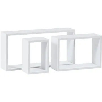 Set polic Diana bílá,  60 / 38 / 17 cm x 30 / 27 / 27 cm (8591957800659)