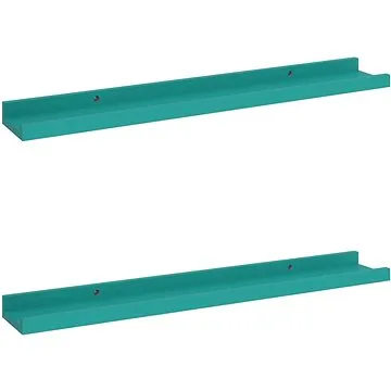 Shumee Nástěnné 2 ks modré 60×9×3 cm , 326710 (326710)