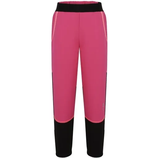 LOAP URAFNEX Dětské softshellové kalhoty, růžová, velikost 158-164