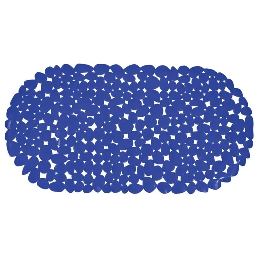 Spirella Protiskluzová podložka do vany GALETS, tmavě modrá, 99 x 39 cm