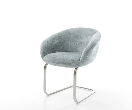 Jídelní židle Vinka-Flex s područkami žinylka pastelově modrá