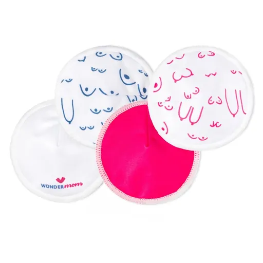 Wondermom pratelné bambusové vložky do podprsenky 8ks