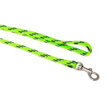 Bafpet Popruhové vodítko NYLON, barevno-černé - Zelená, 10mm × 130cm, 18202 (18202_ZELENO_CERNA)