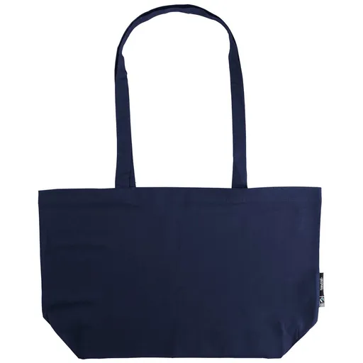 Neutral Velká nákupní taška přes rameno z organické Fairtrade bavlny - Námořní modrá