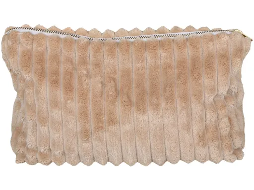 Karamelová velurová toaletní taštička - 37*9*20cm Chic Antique