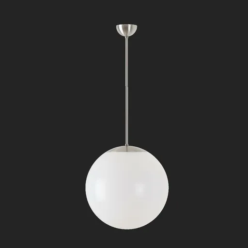 OSMONT ISI63471 ISIS P3 PM závěsné plastové svítidlo nerez broušená / bílá IP40 3000 K 27W LED nouzové kombinované 1 h