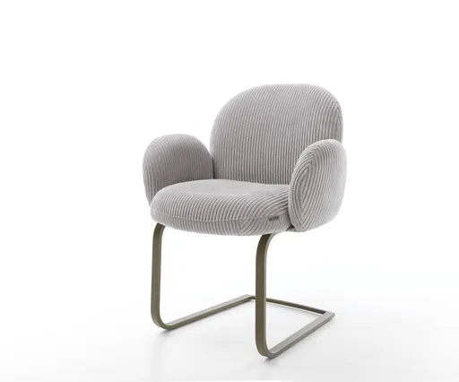 Jídelní židle Nube-Flex s područkami konzolová podnož plochá