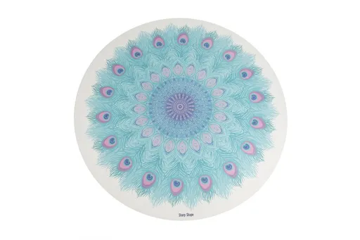 SharpShape Kruhová podložka na jógu Peacock