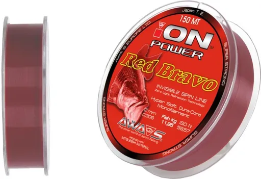 Awa-S Vlasec Ion Power Red Bravo 150m - 0,203mm,Awa-S Vlasec Ion Power Red Bravo 150m - 0,203mm