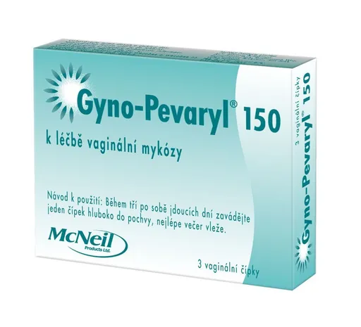 Gyno-pevaryl 150 mg 3 vaginální čípky