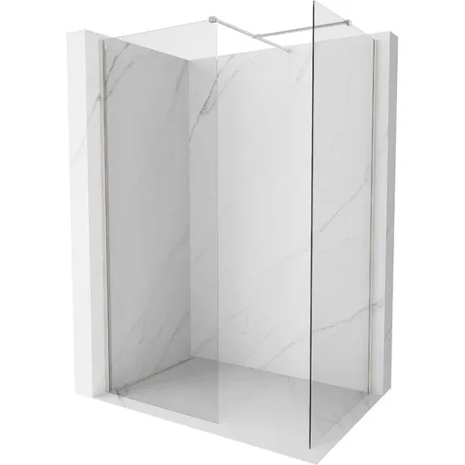 MEXEN/S Kioto-X Sprchová zástěna WALK-IN 90 x 70, transparent 10 mm, nikl kartáčovaný 800-090-202-97-00-070-X