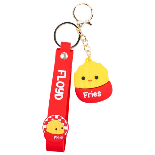 Squishmallows FIZZ Přívěsek na klíče - Hranolky Floyd