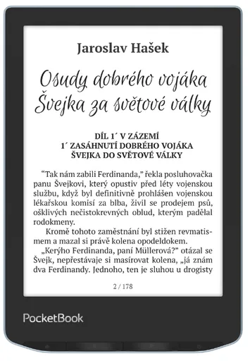 PocketBook 629 Verse, modrý