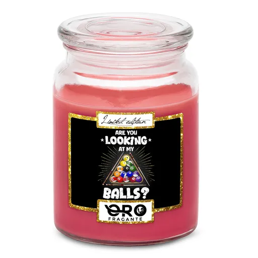 Svíčka Koukej na mé koule (Vůně svíčky: Višně v čokoládě)