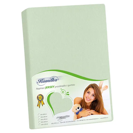 Bellatex Jersey prostěradlo Kamilka šalvějová