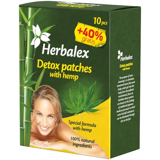 Herbamedicus GmbH Herbalex – Detoxikační náplasti s konopím 14 ks - Green idea