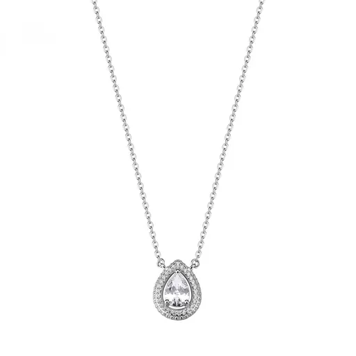 Rosato Stříbrný náhrdelník se zirkony Kapka Anna RZAN01