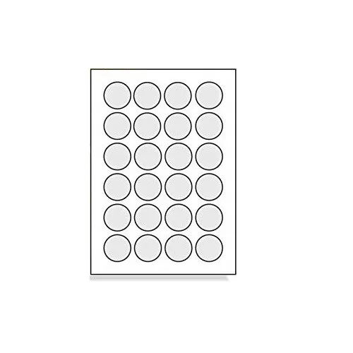 Samolepicí etikety 40 mm, 24 etiket, A4, 100 listů, kulaté