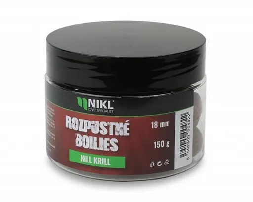 Nikl Rozpustné boilies Kill Kril 150g,Nikl Rozpustné boilies Kill Kril 150g