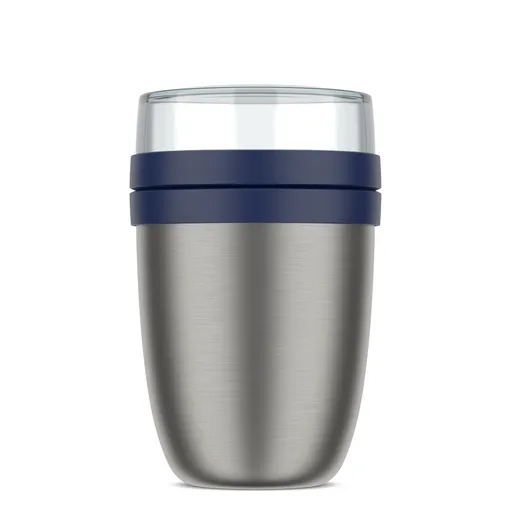 Termobox z nerezové oceli Ellipse 500+200ml, Mepal, tmavě modrý