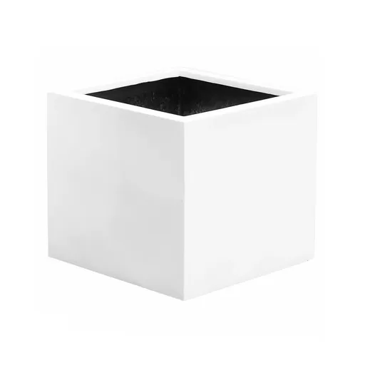 Květináč Jumbo, barva lesklá bílá, více velikostí - PotteryPots Velikost: XL - v. 92 cm