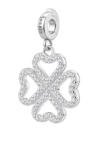 Rosato Blyštivý stříbrný přívěsek Čtyřlístek Storie RZ247R