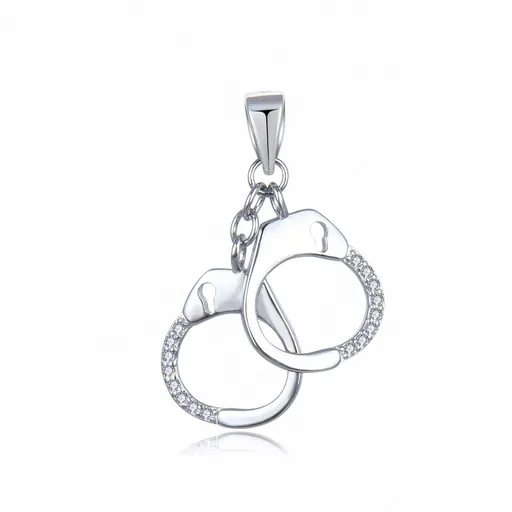 MOISS Nadčasový stříbrný přívěsek se zirkony Pouta P0001299