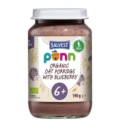 SALVEST Põnn BIO Borůvky s ovesnými vločkami 190 g