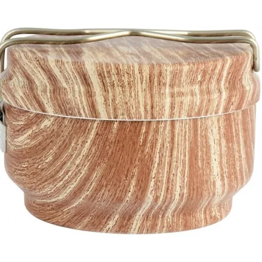 ALB WOOD Třídílna sada ešusu, hnědá, velikost