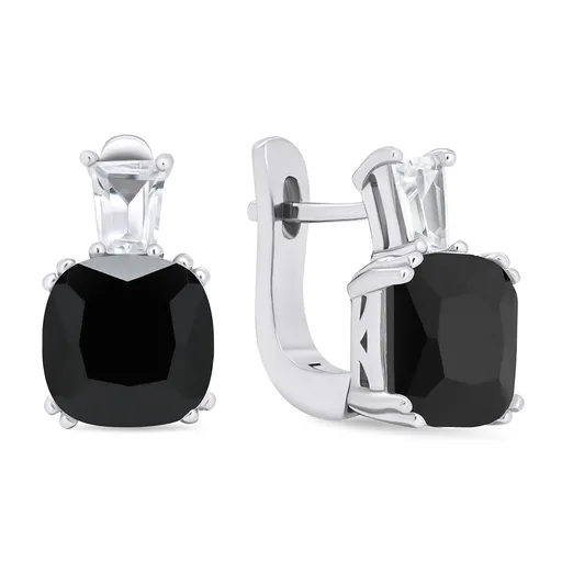 Brilio Silver Nadčasové stříbrné náušnice se zirkony EA633WBC