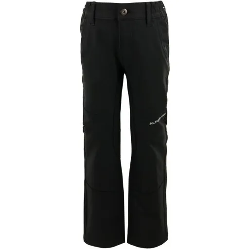 ALPINE PRO HERSO Dětské softshellové kalhoty, černá, velikost 152-158