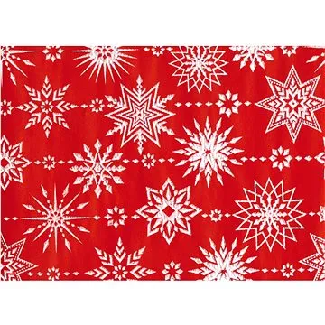 Vánoční dárkový papír 1m/70,reliéf červený (4050498262790)