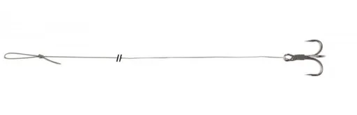 Uni cat návazec treble hook rig 100 cm-velikost háčku 6/0 nosnost 105 kg
