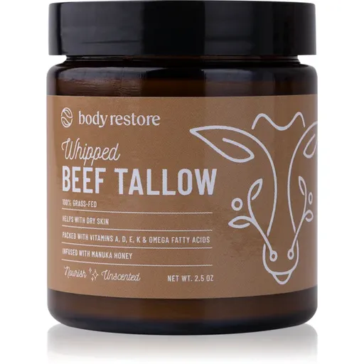 Body Restore Whipped Beef Tallow Balm Unscented vyživující tělový krém bez parfemace 71 g