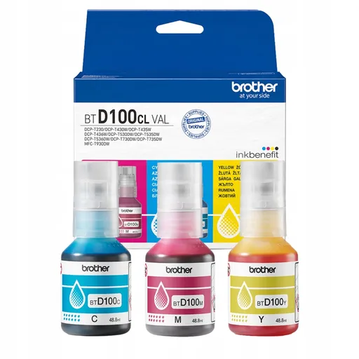 Brother BTD100CLVAL barevná (color) sada originální inkoustové náplně