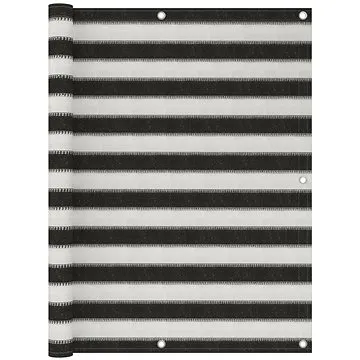 Balkónová zástěna HDPE 120 x 500 cm antracitovo-bílá (310858)