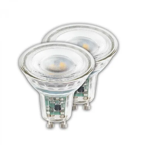 BRILONER EEK A 2ks sada GU10 LED žárovka, třída A, 50.000h, 850lm, 4,7W, teple bílé světlo 0557004