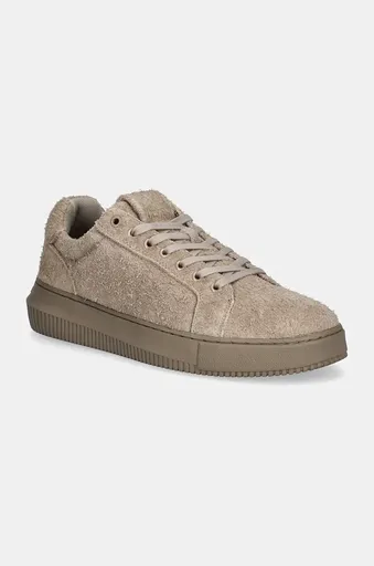 Semišové sneakers boty Calvin Klein Jeans CHUNKY CUPSOLE LOW SUEDE
